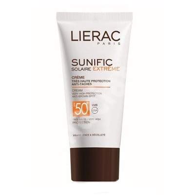 Crema protectie ridicata pentru fata si decolteu SPF 50+ Sunific Solaire Extreme, 50 ml, Lierac