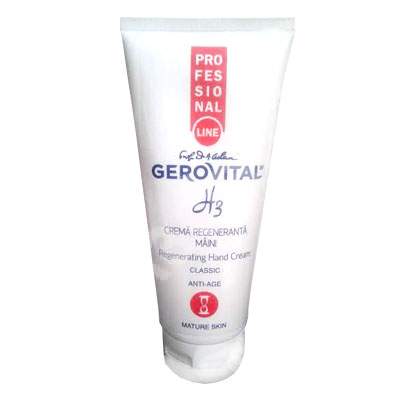 Crema regeneranta anti-age pentru maini H3, 200 ml, Gerovital