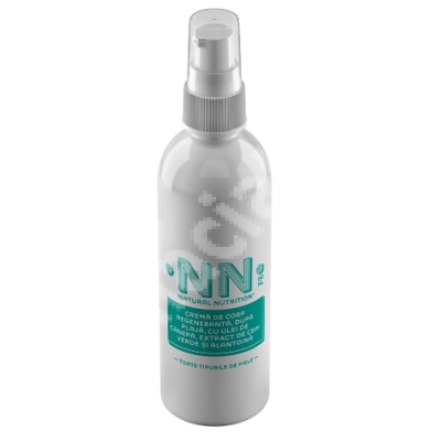 Crema regeneranta pentru fata si corp, dupa plaja, cu ulei de canepa, extract de ceai verde si alantoina, 150 ml, NN Cosmetics