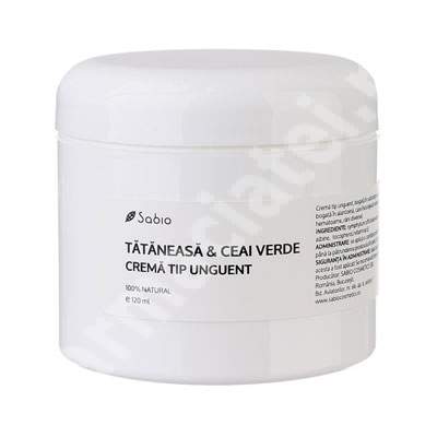 Crema tip unguent tataneasa si ceai vere, 120 ml, Sabio