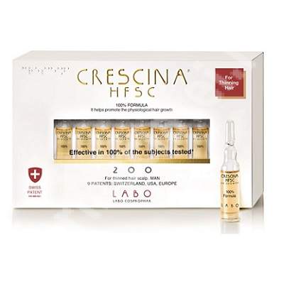 Crescina Re-Growth HFSC 200 Man, 10 fiole, Labo