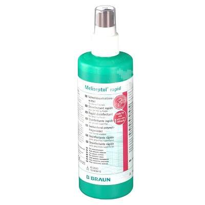 Dezinfectant pentru suprafete mici, Meliseptol rapid, 250 ml, Braun