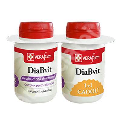 DiaBvit Verafarm, 30+30 comprimate, Dacia Plant