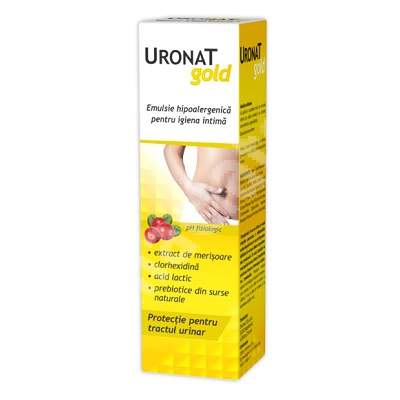 Emulsie pentru igiena intima Uronat gold, 400 ml, Zdrovit