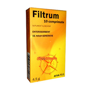 Filtrum, 10 comprimate, Dr Reddys