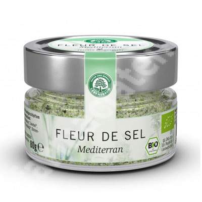 Flori de sare Bio de Mlastina Egeeana cu ierburi mediteraneene, 80 g, Lebensbaum