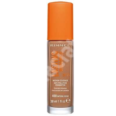 Fond de ten Lasting Radiance 400 Natural Beige, 30 ml, Rimmel London