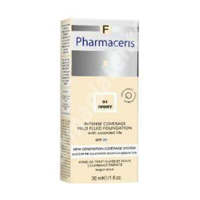 Fond de ten SPF 20, nuanta Ivory, 30 ml, Pharmaceris