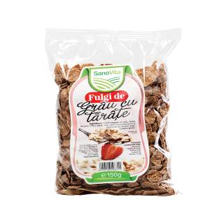 Fulgi de grau cu tarate, 150 g, Sanovita