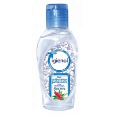 Gel antibacterian pentru maini cu aloe vera, 60 ml, Igienol