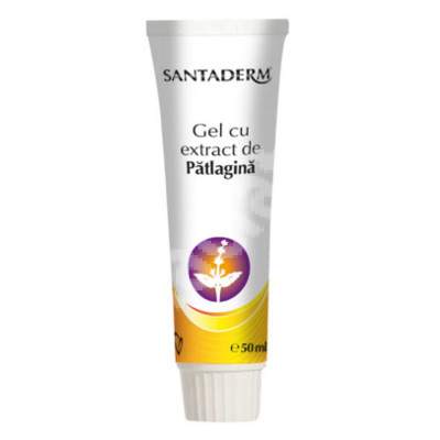 Gel cu extract de patlagina Santaderm, 50 ml, Viva Pharma