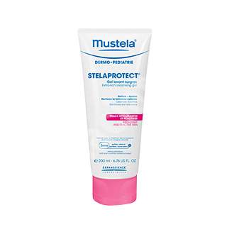 Gel curatator Stelaprotect imbogatit pentru piele intoleranta si reactiva, 200 ml, Mustela