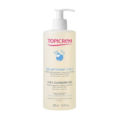 Gel de curatare 2 in 1 Topicrem Bebe, 500 ml, NIGY