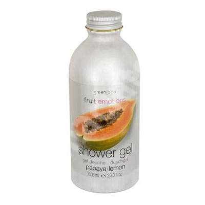 Gel de dus cu papaya si lamaie, 600 ml, Greenland