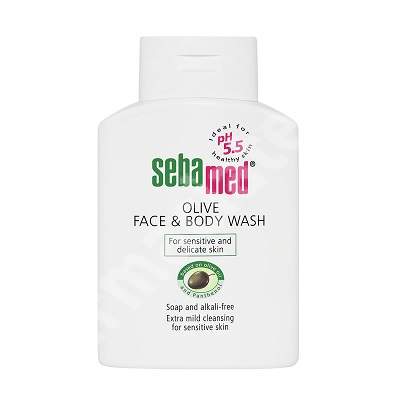 Gel de dus cu ulei de masline fata si corp, 200 ml, Sebamed