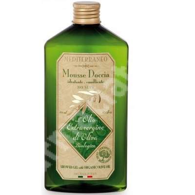 Gel de dus cu ulei organic de masline, 300ml, Mediterraneo