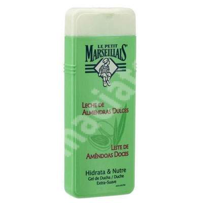 Gel de dus hidratant cu lapte de migdale dulci, 400 ml, Le Petit Marseillais