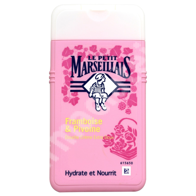 Gel de dus hidratant cu zmeura si bujor, 250 ml, Le Petit Marseillais