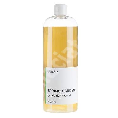 Gel de dus natural Spring Garden, 1 l, Sabio