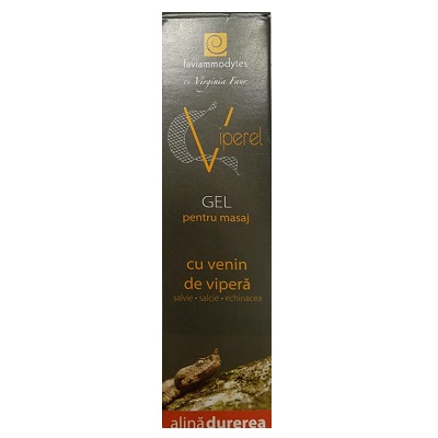 Gel pentru masaj cu venin de vipera, salvie, salcie si echinacea, 50 ml, MB WAY