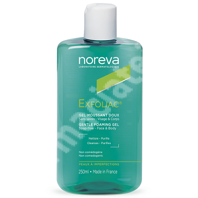 Gel spumant delicat Exfoliac, 200 ml, Noreva