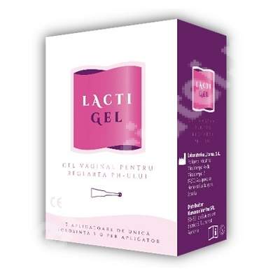 Gel vaginal pentru reglarea pH-ului, Lactigel, 7 aplicatoare, Laboratorios Liconsa