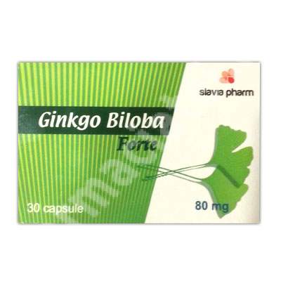 Ginko Biloba Forte, 80 mg, 30 capsule, Slavia Pharm