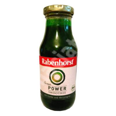 Green Smoothie Power Bio cu iarba de grau, castravete si spirulina, 240 ml, Haus Rabenhorst