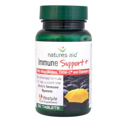 Immune Support+, 30 tablete, Natures Aid