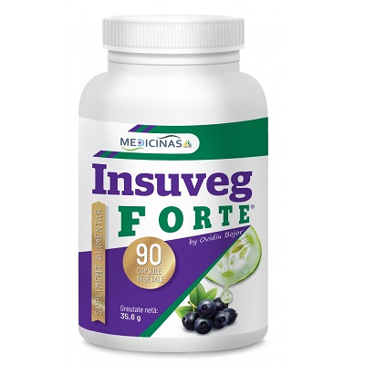 Insuveg Forte by Ovidiu Bojor, 90 capsule, Medicinas