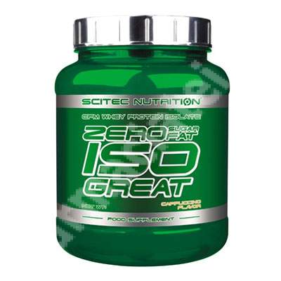 Isogreat fara zahar si grasimi cu aroma de cappuccino, 900 g, Scitec Nutrition