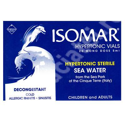 Isomar hipertonic monodoze sterile, 20x5ml bucati, Euritalia