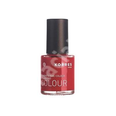 Lac cu Provitamina B5 pentru unghii nuanta 48 Coral Red, 10 ml, Korres