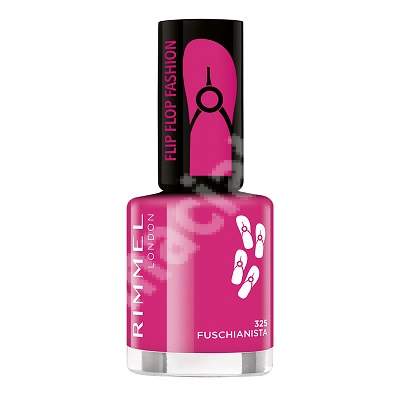 Lac de unghii 60 Seconds Shine Flip Flop 325 Fuschianista, 8 ml, Rimmel London