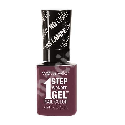 Lac de unghii cu efect de gel 1 Step Wonder, Under My Plum E7341, 7 ml, Wet n Wild