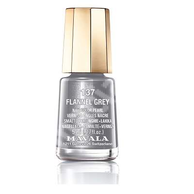 Lac de unghii Flannel Grey 137, 5 ml, Mavala