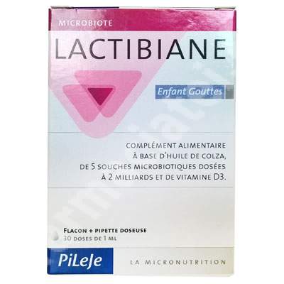 Lactibiane picaturi copii, 30 ml, Pileje