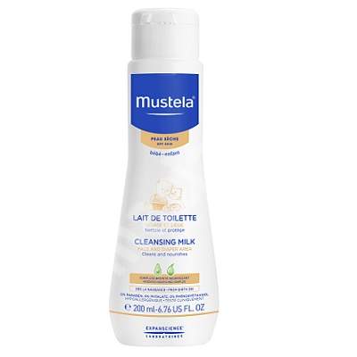 Lapte de curatare piele uscata, 200 ml, Mustela