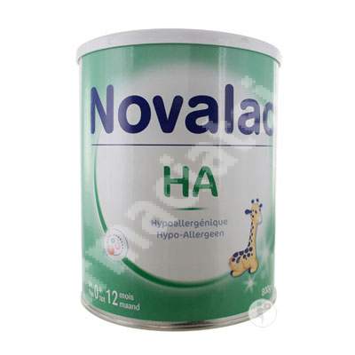 Lapte praf hipoalergenic Ha, Gr. 0-12 luni, 400 g, Novalac