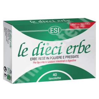 Le Dieci Erbe, 40 tablete, EsiSpa