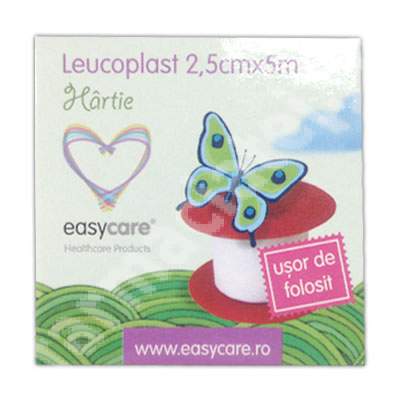 Leucoplast din hartie, 2.5cm x 5m, EasyCare