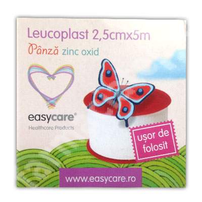 Leucoplast din panza, 2.5cm x 5m, Easy Care