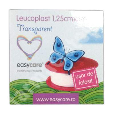 Leucoplast transparent, 1.25cm x 5m, EasyCare