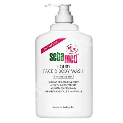 Lichid dermatologic de curatare pentru fata si corp, 300 ml, sebamed