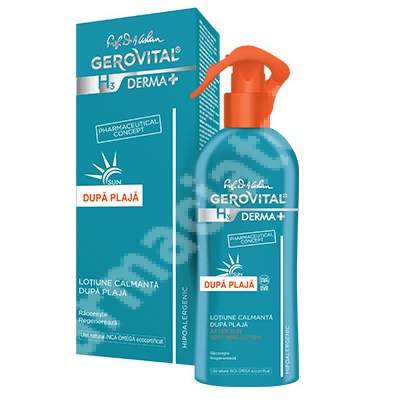 Lotiune calmanta dupa plaja Gerovital H3 Derma+, 150 ml, Farmec