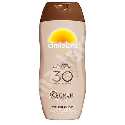 Lotiune cu protectie solara ridicata Tan & Protect SPF 30 Optimum Sun, 200 ml, Elmiplant