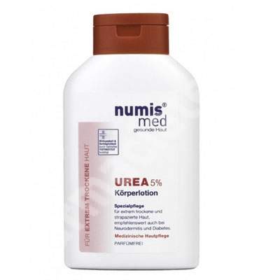 Lotiune de corp dermatocosmetica cu uree 5% pentru piele uscata si foarte uscata, 300 ml, NumisMed