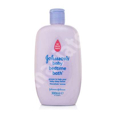 Lotiune pentru bebelus cu levantica Johnsons Baby Bedtime Bath, 300 ml,  Johnson & Johnson