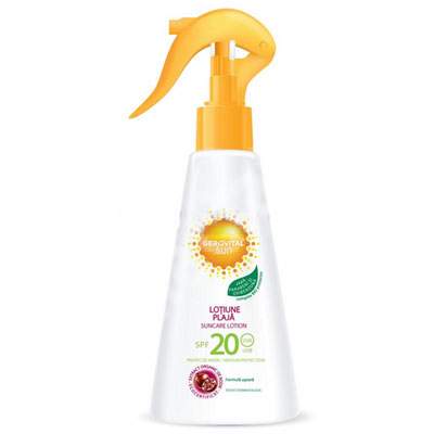 Lotiune pentru plaja Sun SPF 20, 150 ml, Gerovital