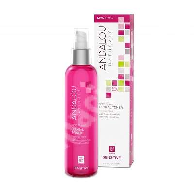 Lotiune tonica revitalizanta 1000 Roses Floral, 178 ml, Andalou, Secom